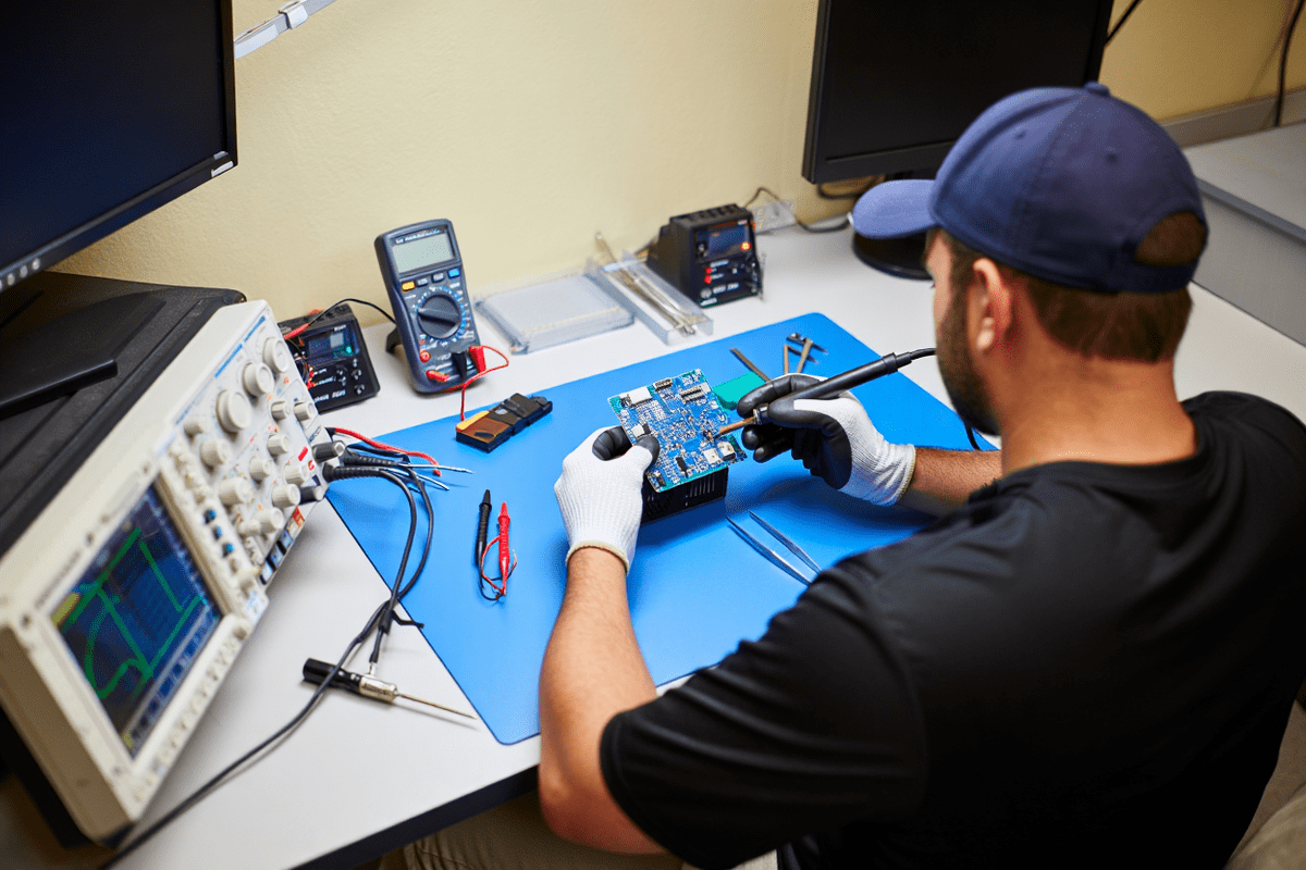 Процесс ремонта техники Samsung в samsungfixer